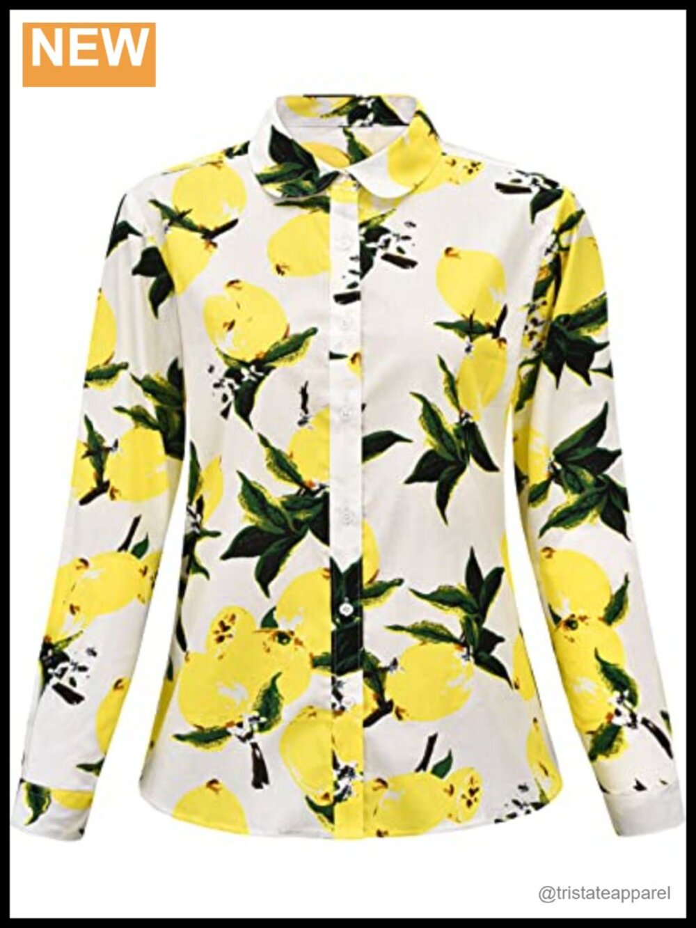Women's Casual Long Sleeve Button Up Hawaiian Shirt Cotton Blouse Work Top